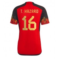 Maglie da calcio Belgio Thorgan Hazard #16 Prima Maglia Mondiali 2022 Manica Corta